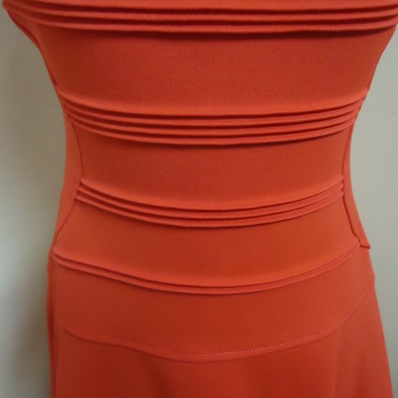 Julia Jordan Size 4 Coral Sleeveless Fit and Flare Dress - Picture 4 of 10